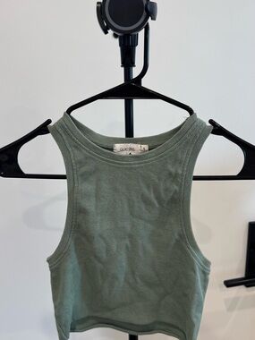 Glassons blue/green Ribbed Tank Top